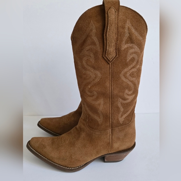 Dingo Out West Women's Suede Cowgirl Boots - Picture 2 of 8